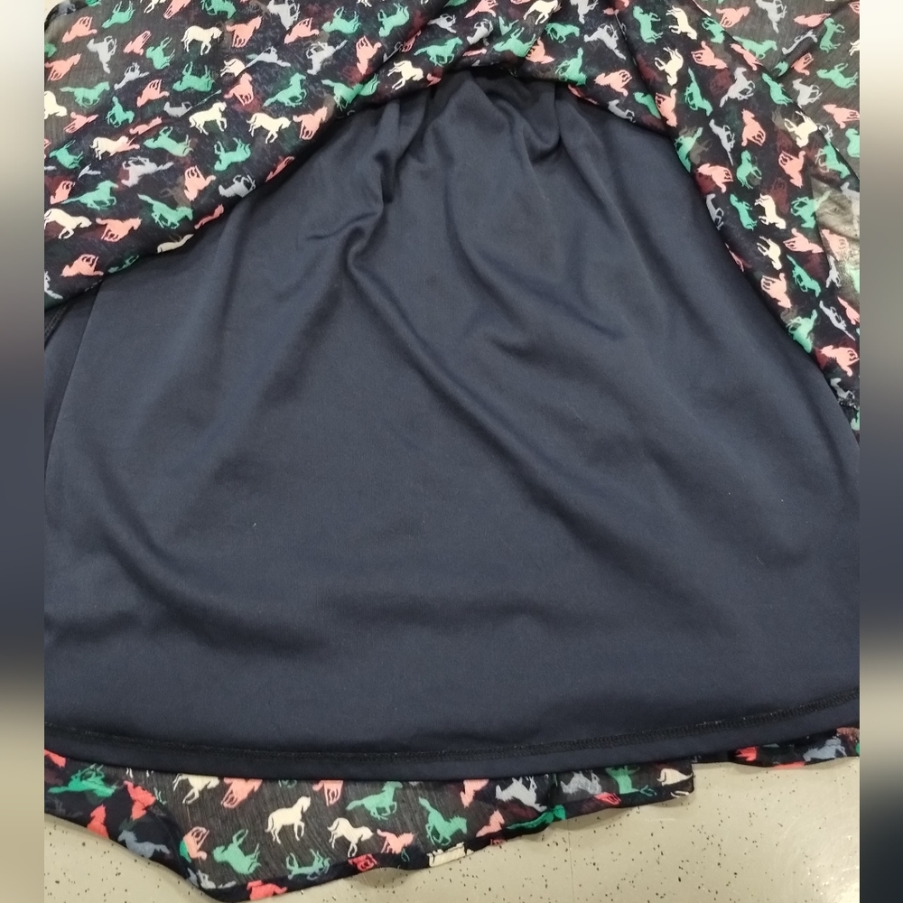 Xhilaration Retro Horse Print Peter Pan Dress Juniors Deep Navy SZ S/P FairyCore - Picture 9 of 15